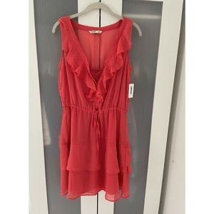 Old Navy Orange Ruffle Dress
